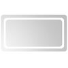 vidaXL Miroir de salle de bain &agrave; LED 90x50 cm