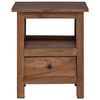 vidaXL Table de chevet Marron 41 x 30 x 50 cm Bois de Mahogany Massif