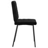 vidaXL Chaises &agrave; manger lot de 4 Noir Velours