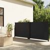 vidaXL Auvent lat&eacute;ral r&eacute;tractable noir 100x600 cm