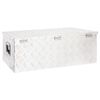 vidaXL Bo&icirc;te de rangement Argent&eacute; 90x47x33,5 cm Aluminium