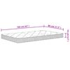 vidaXL Matelas en mousse pour enfants moyennement doux 80x160 cm