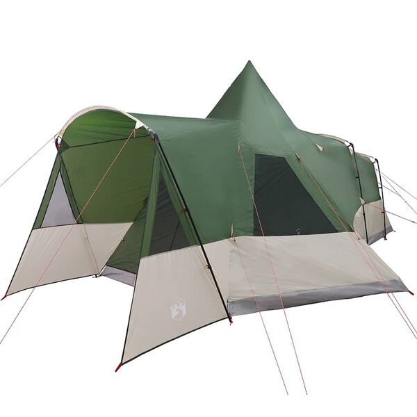 vidaXL Tente tipi avec toit avec stockage Vert 720 x 465 x 295 cm