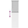 vidaXL Store de Fen&ecirc;tre avec des rideaux Argent Aluminium
