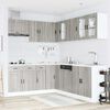 vidaXL Ensemble d'armoires de cuisine 11 pcs Porto bois d'ing&eacute;nierie