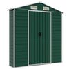 vidaXL Abri de jardin vert 191x725x198 cm acier galvanis&eacute;