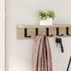 vidaXL Porte-manteau mural Ch&ecirc;ne Sonoma 100 x 10,5 x 10,5 cm