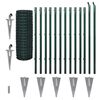 vidaXL Cl&ocirc;ture euro Acier 25 x 1,2 m Vert