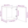vidaXL Unit&eacute; murale de TV 5 pcs Ch&ecirc;ne artisanal Bois d'ing&eacute;nierie