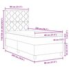 vidaXL Lit &agrave; ressorts avec matelas Vert fonc&eacute; 80 x 200 cm Velours