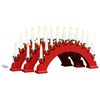 vidaXL Arche de Bougies de No&euml;l avec 10 Bougies LED 3 pc Rouge LED
