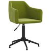 vidaXL Chaises pivotantes &agrave; manger lot de 2 vert clair velours