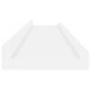 vidaXL &Eacute;tag&egrave;res murales 2 pcs Blanc brillant 80x9x3 cm