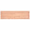 vidaXL Comptoir de salle de bain marron 140x40x(2-4) cm bois trait&eacute;