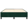 vidaXL Cadre de lit vert fonc&eacute; 140x200 cm velours