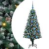 vidaXL Sapin de No&euml;l artificiel Vert 150 cm PVC et acier et plastique