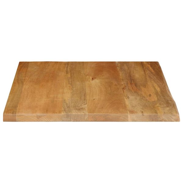 vidaXL Dessus de table &agrave; bord vivant 60x60x2,5 cm bois massif manguier