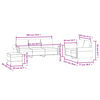 vidaXL Ensemble de canap&eacute;s 3 pcs avec coussins Marron Velours
