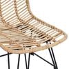 vidaXL Chaise de salle &agrave; manger 2 pcs Naturel 44 x 47 x 85 cm