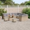 vidaXL Ensemble de canap&eacute; de jardin 13 pcs beige et gris clair