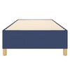 vidaXL Cadre de lit bleu 90x190 cm tissu