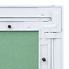 vidaXL Panneau d'Acc&egrave;s Vert et Argent 55 x 105 cm Aluminium et Pl&acirc;tre