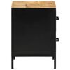 vidaXL Cabinet de chevet 2 pcs Marron et Noir 40 x 35 x 50 cm