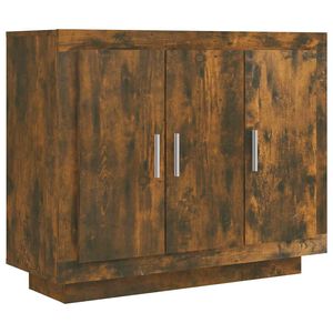 vidaXL Buffet Ch&ecirc;ne fum&eacute; 92x35x75 cm Bois d'ing&eacute;nierie