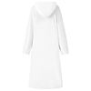 vidaXL Sweat &agrave; capuche couverture Blanc m Flanelle