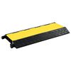 vidaXL Rampe de protection de c&acirc;ble 3 canaux caoutchouc 93 cm