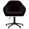 vidaXL Chaises pivotantes &agrave; manger lot de 6 noir velours