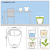LECHUZA Jardini&egrave;re CLASSICO LS 43 ALL-IN-ONE charbon m&eacute;tallis&eacute; 16083