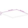 vidaXL Dessus de table 60x60x2,5 cm carr&eacute; bois massif de r&eacute;cup&eacute;ration