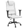 vidaXL Chaise de bureau r&eacute;glable en hauteur blanc