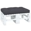vidaXL Coussin de palette anthracite 120x80x12 cm tissu