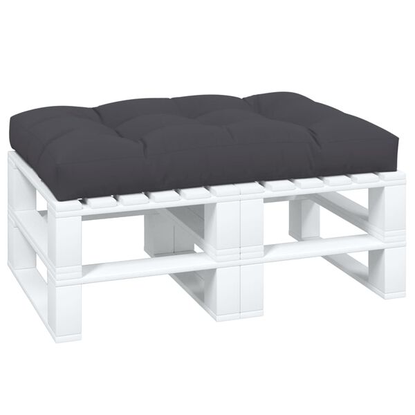 vidaXL Coussin de palette anthracite 120x80x12 cm tissu