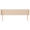vidaXL T&ecirc;te de lit avec oreilles Cappuccino 163x16x78/88 cm Similicuir