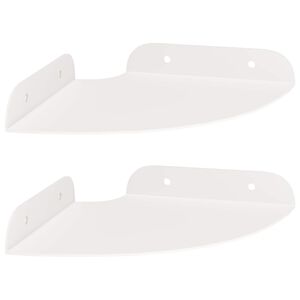 vidaXL &Eacute;tag&egrave;re Flottante d'Angle Support d'angle 2 pc Blanc