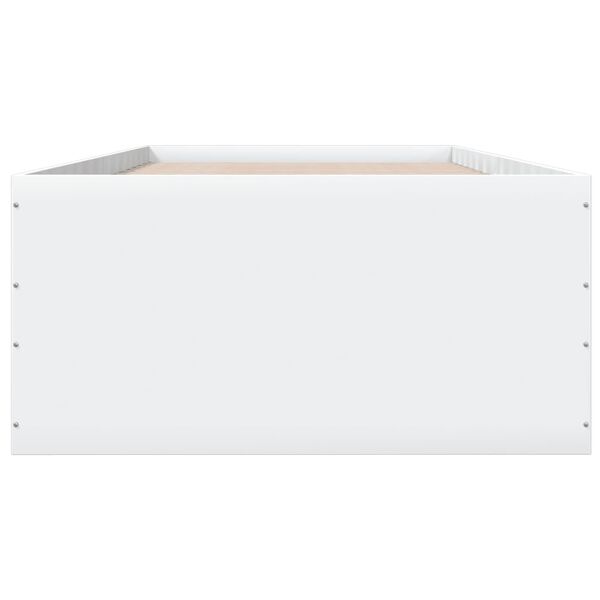 vidaXL Cadre de lit sans matelas blanc 90x200 cm