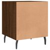 vidaXL Tables de chevet 2pcs ch&ecirc;ne marron 40x40x50cm bois d'ing&eacute;nierie