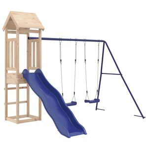 vidaXL Aire de jeux d'ext&eacute;rieur bois de pin massif