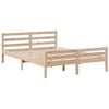vidaXL Lit biblioth&egrave;que sans matelas 140x190 cm bois de pin massif