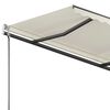 vidaXL Auvent manuel r&eacute;tractable sur pied 300x250 cm Cr&egrave;me