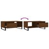 vidaXL Table basse Chêne marron 90x50x36,5 cm Bois d'ingénierie