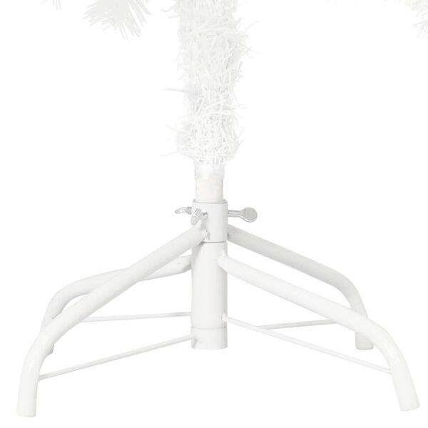 vidaXL Arbre de No&euml;l artificiel pr&eacute;-&eacute;clair&eacute; et boules blanc 150 cm