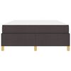 vidaXL Cadre de lit avec matelas Marron fonc&eacute; 140 x 190 cm tissu
