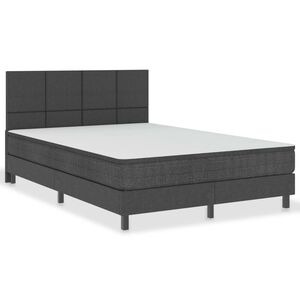 vidaXL Sommier &agrave; lattes de lit Gris fonc&eacute; Tissu 180x200 cm