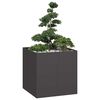 vidaXL Jardini&egrave;re noir 80x80x80 cm acier