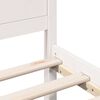 vidaXL Cadre de lit Blanc 150 x 200 cm Bois de pin massif