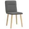 vidaXL Chaises &agrave; manger lot de 2 gris fonc&eacute; tissu